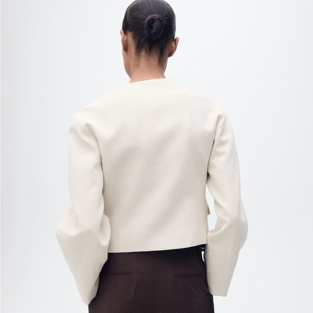 Mango Cream Women's Blazer - Picture 3 of 10